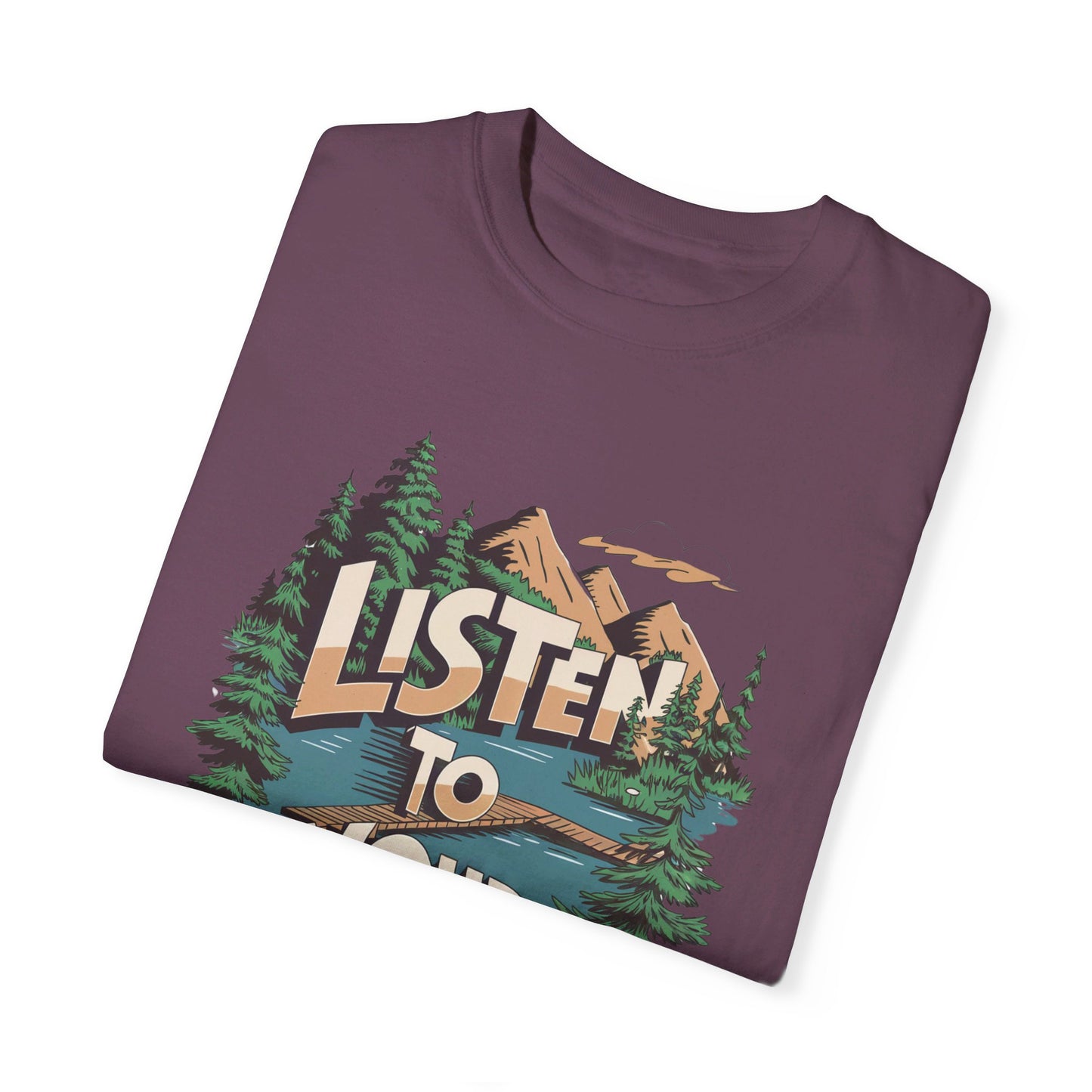 Listen to Your Heart Adult Meditation T-shirt