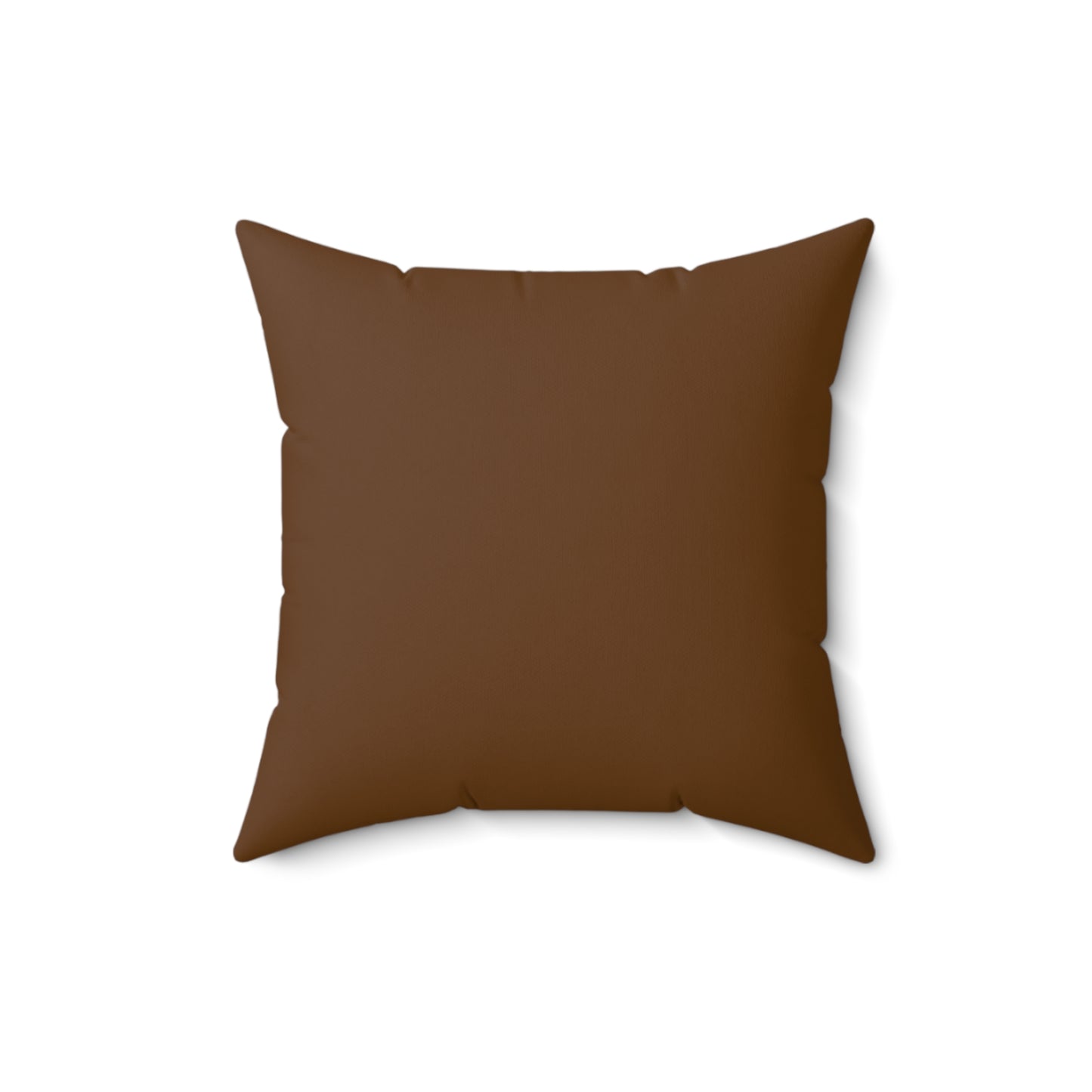 Here to Meditate Polyester Square Pillow Brown