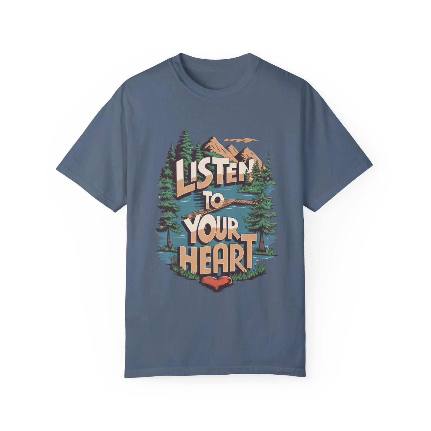 Listen to Your Heart Adult Meditation T-shirt