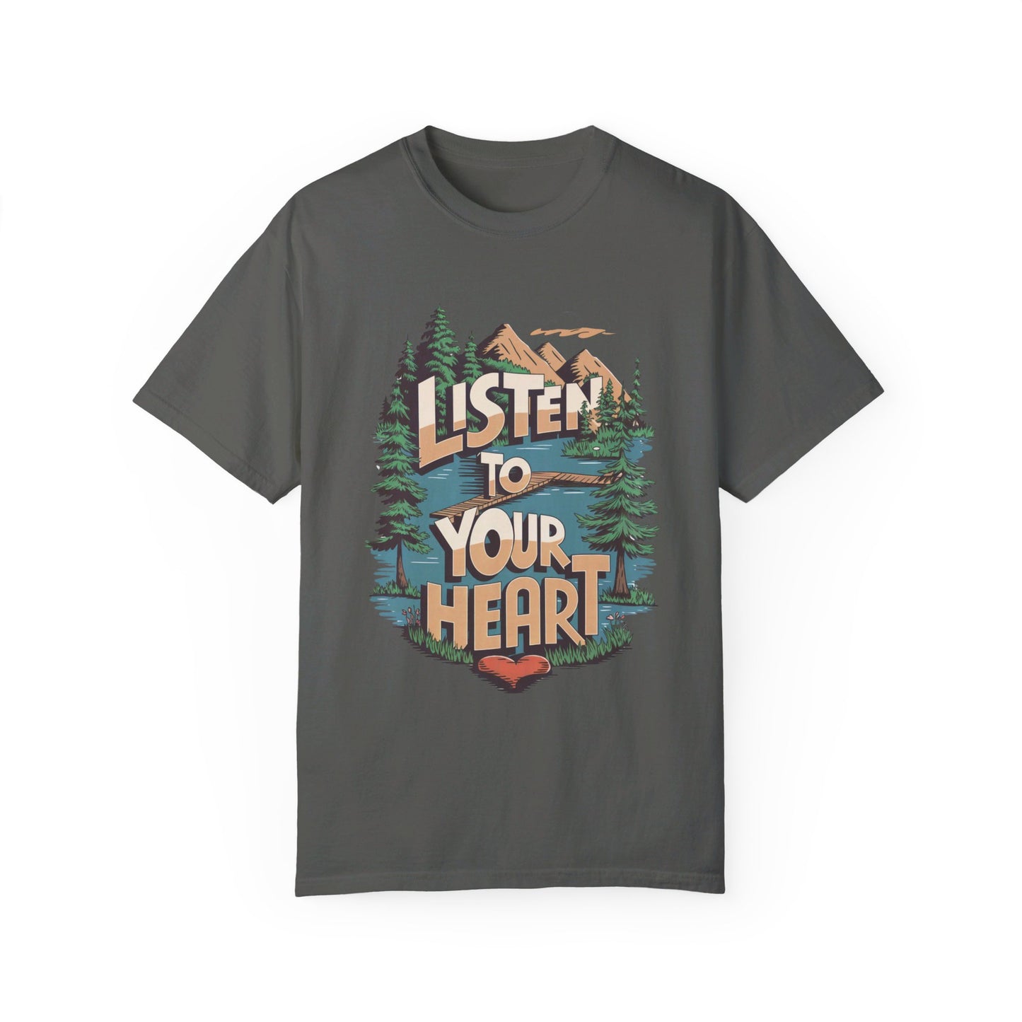 Listen to Your Heart Adult Meditation T-shirt