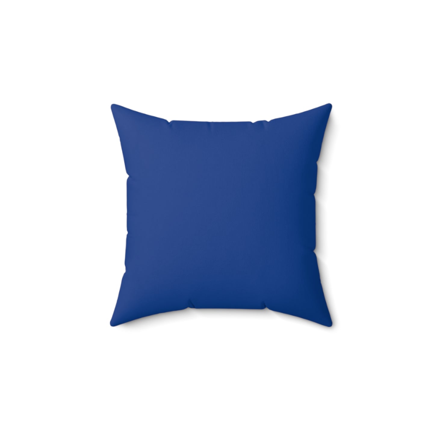 Here to Meditate Polyester Square Pillow Dark Blue