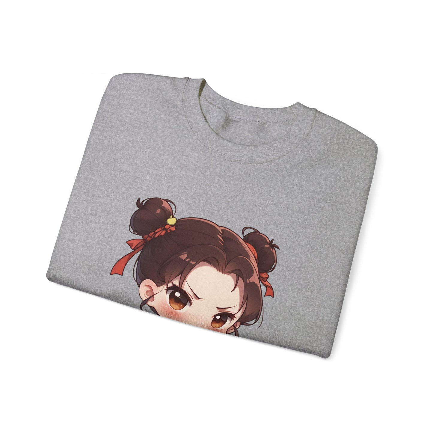 Heavy Blend™ comfortable Crewneck Sweatshirt Cute Cartoon Girl