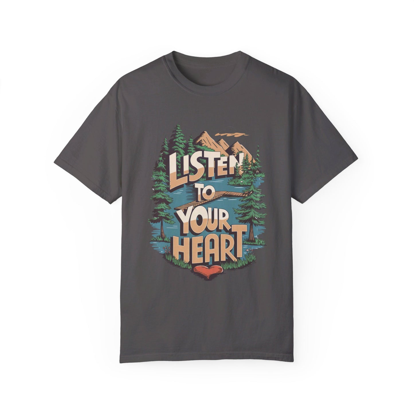 Listen to Your Heart Adult Meditation T-shirt