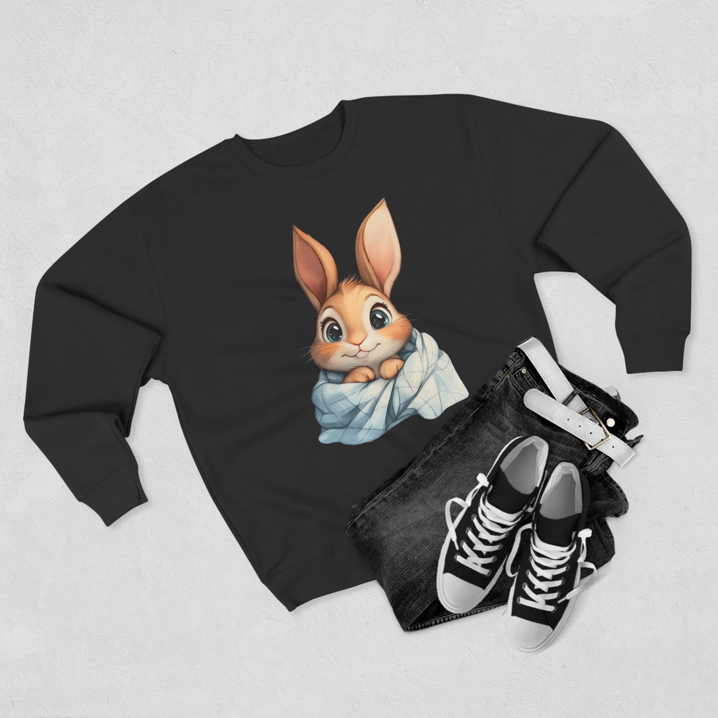 Cute Bunny Unisex Crewneck Sweatshirt
