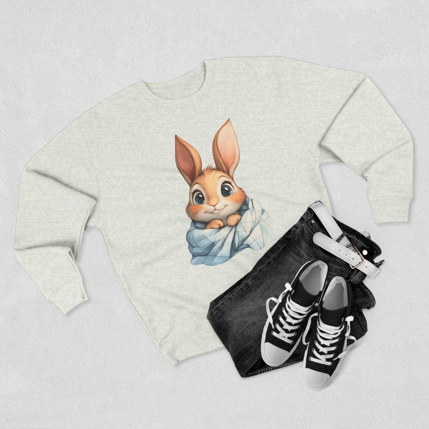 Cute Bunny Unisex Crewneck Sweatshirt
