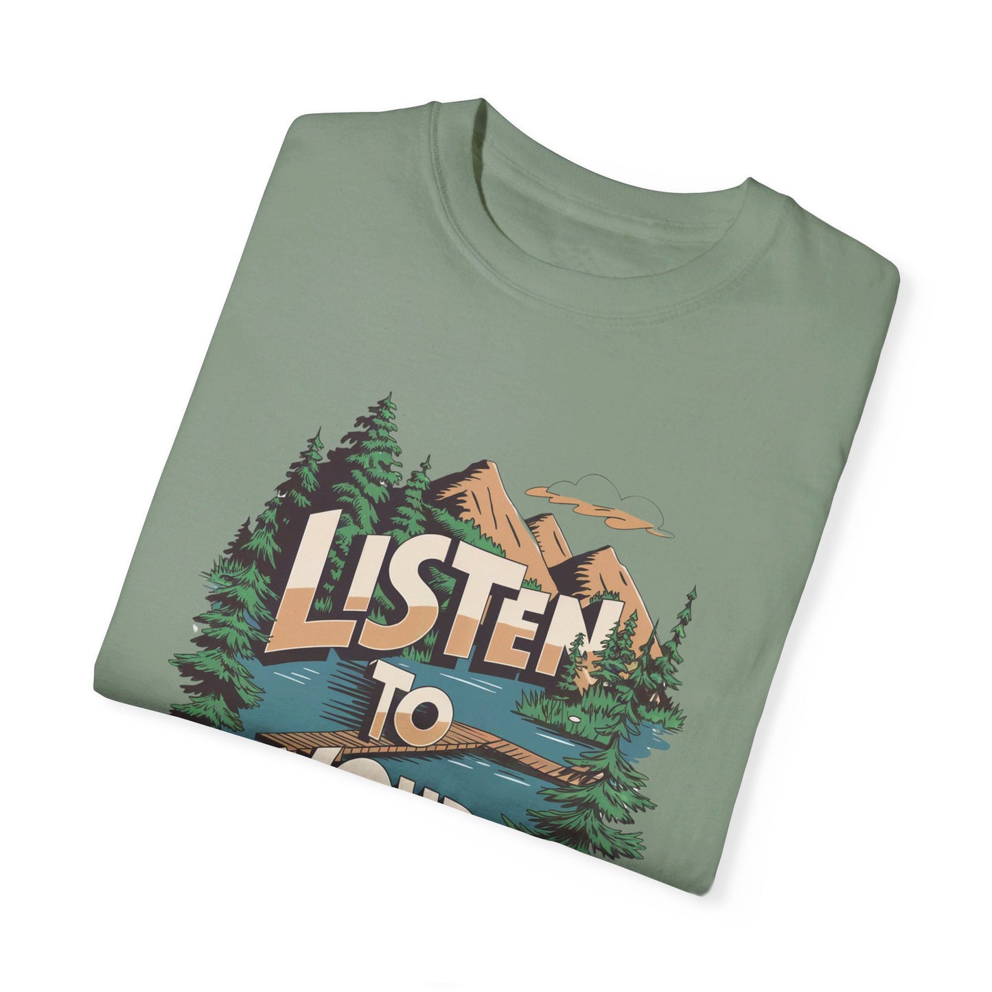 Listen to Your Heart Adult Meditation T-shirt