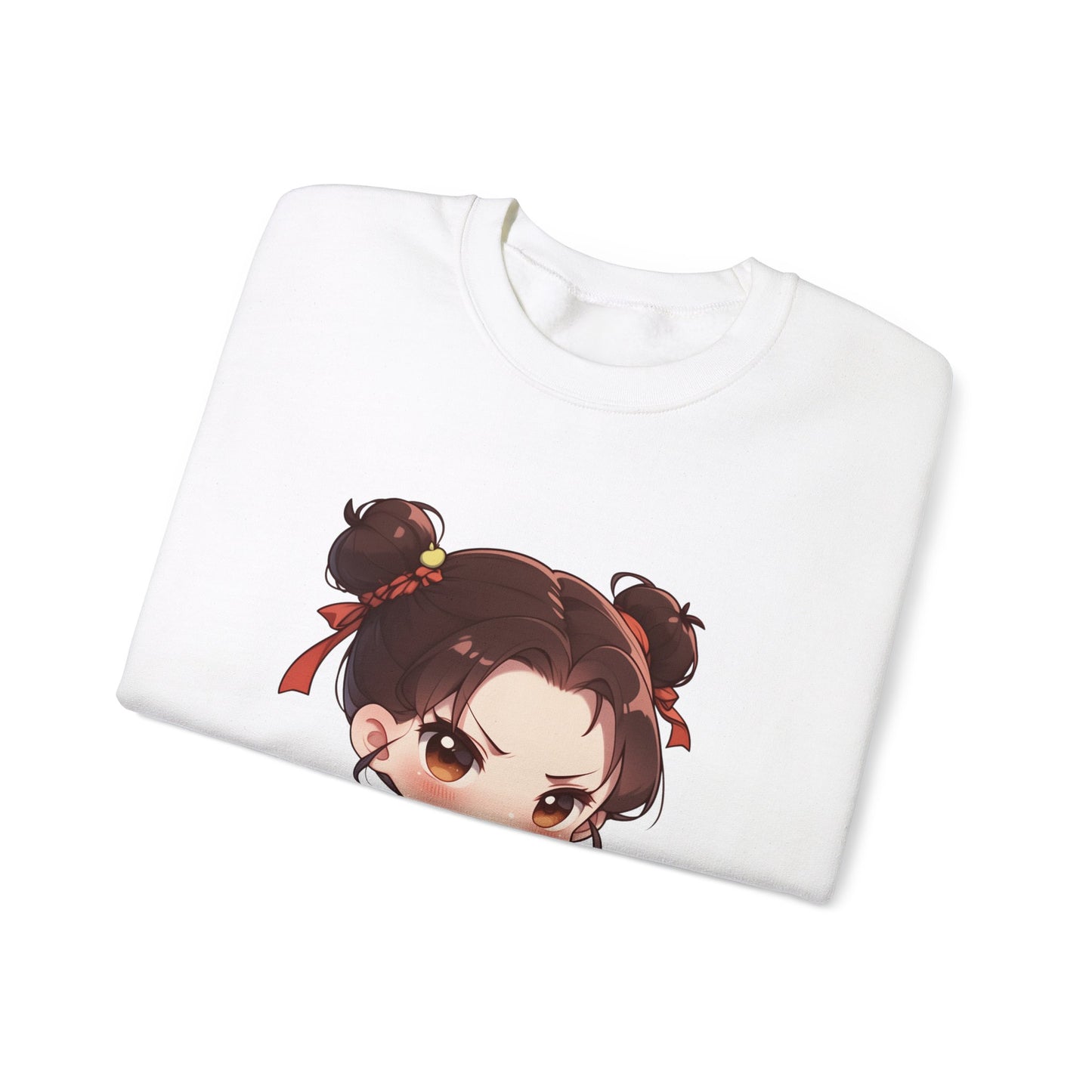 Heavy Blend™ comfortable Crewneck Sweatshirt Cute Cartoon Girl