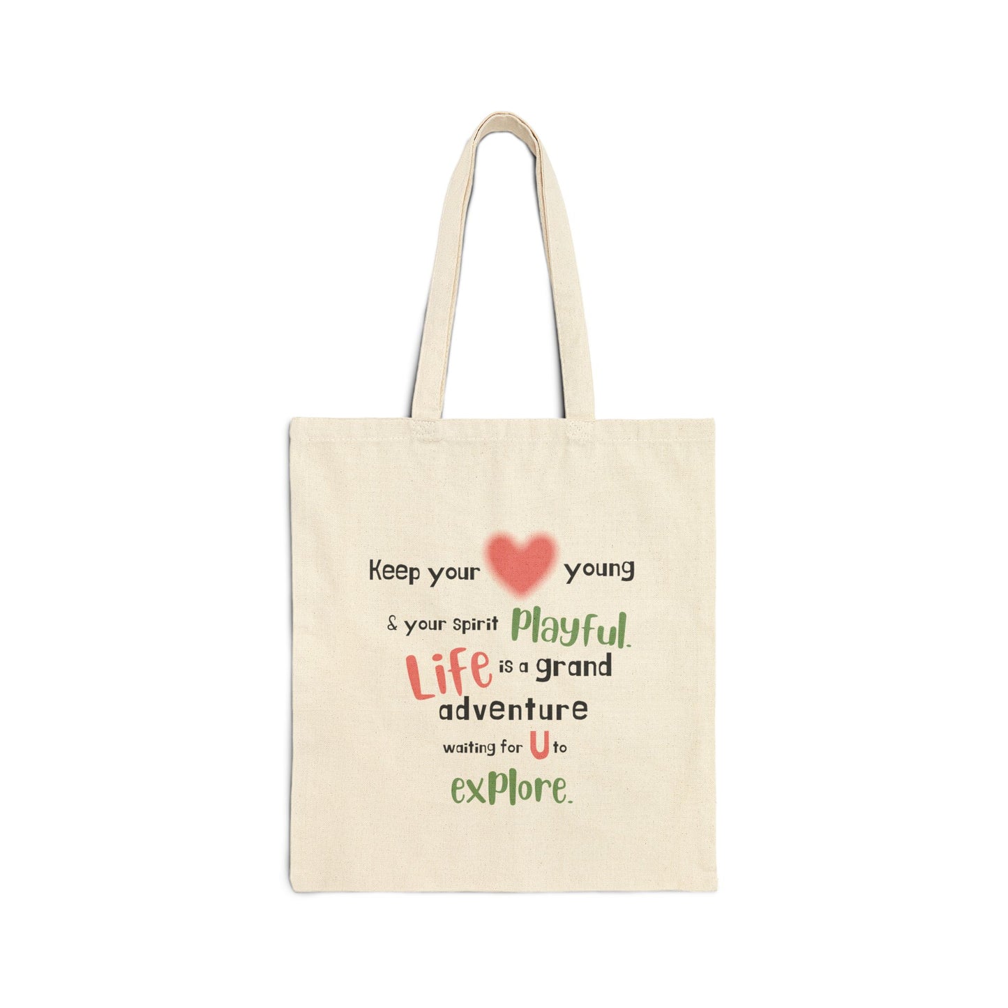 Life is a Grand Adventure Cotton Canvas Tote Bag