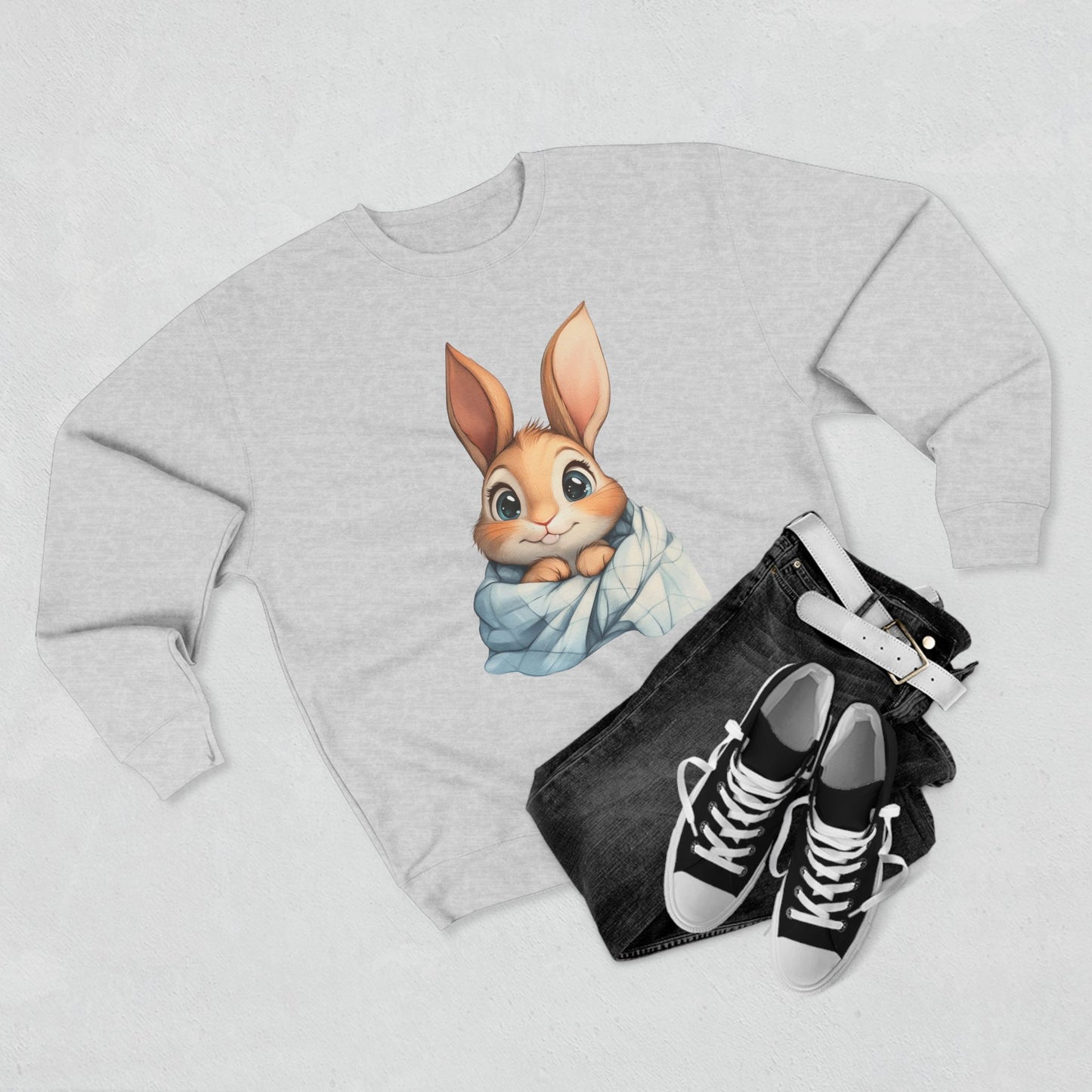 Cute Bunny Unisex Crewneck Sweatshirt