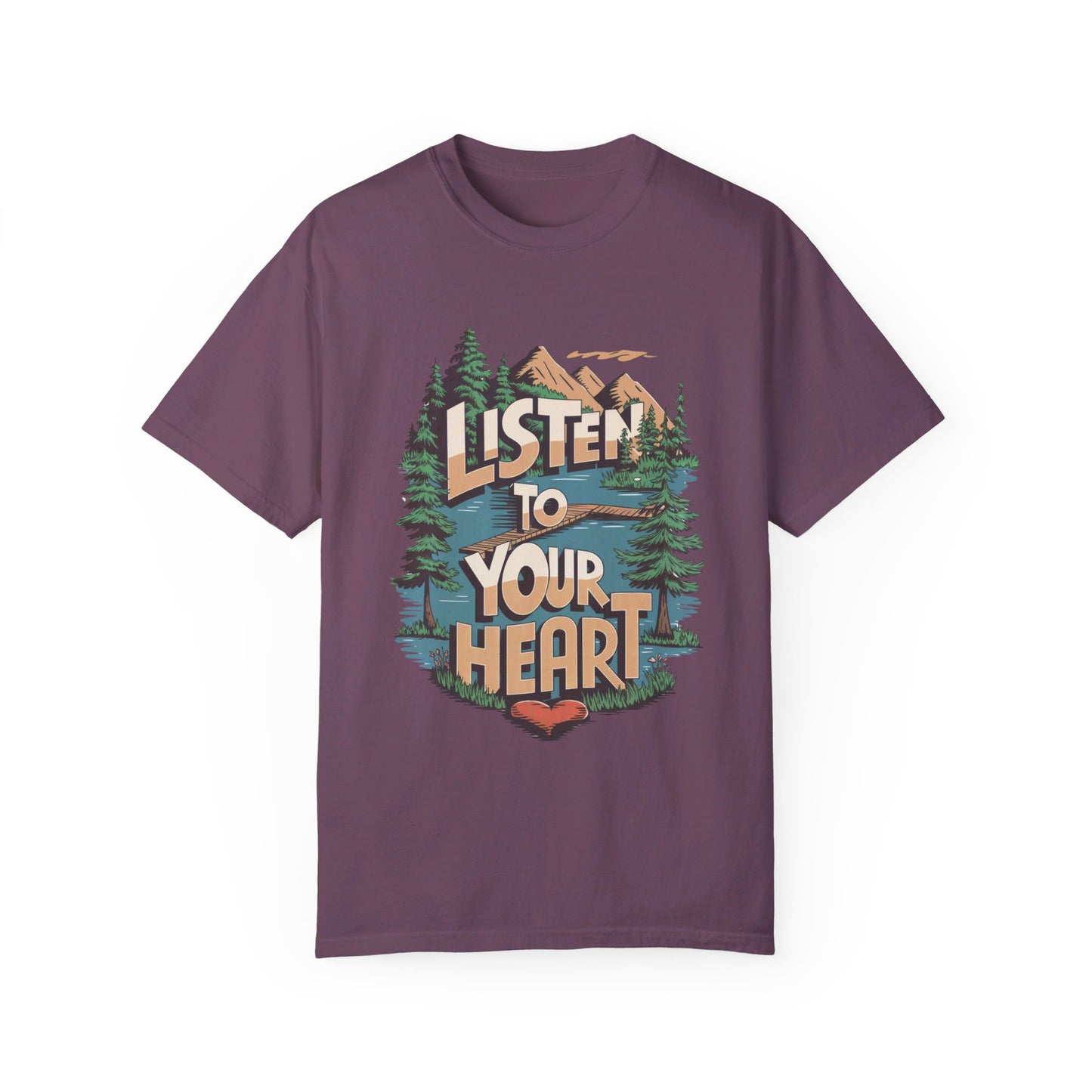 Listen to Your Heart Adult Meditation T-shirt