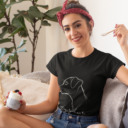 Dogs Teach Us to Live in the Moment Adult Tee