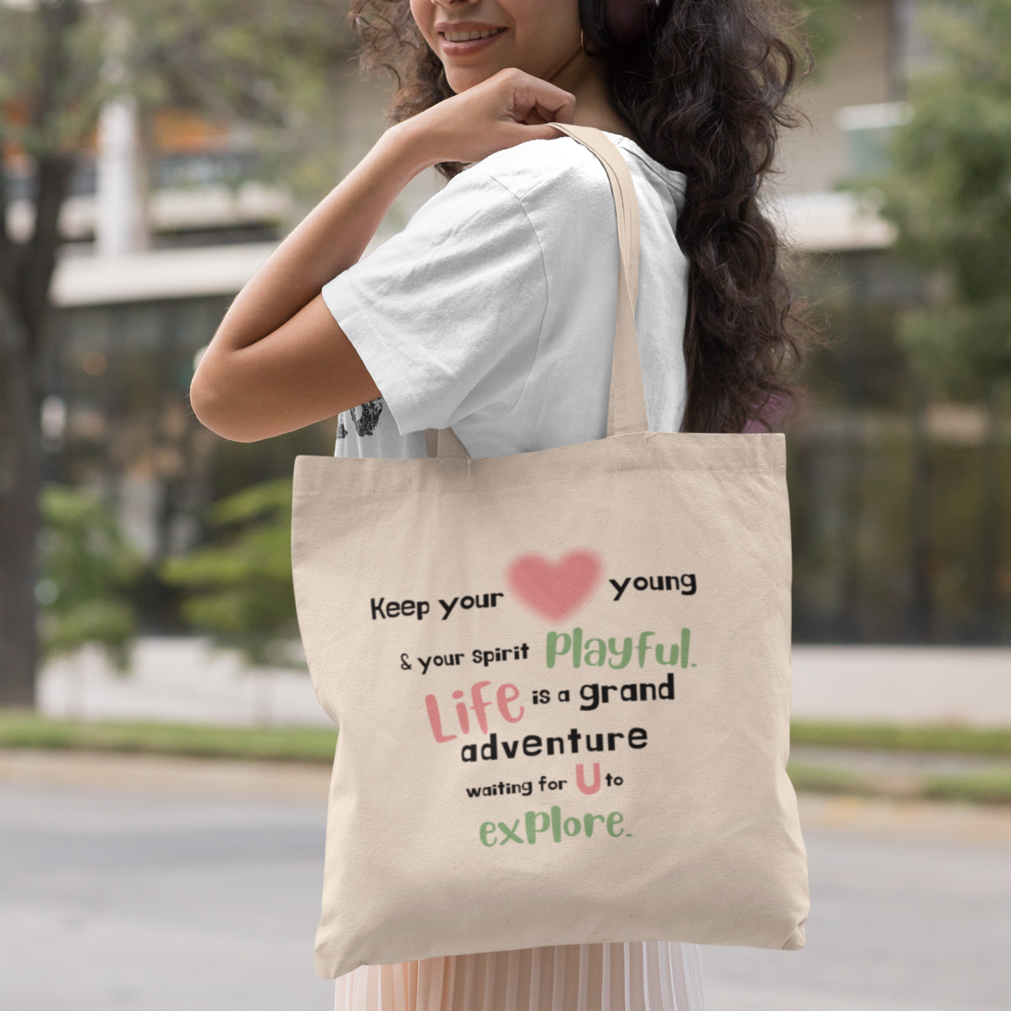 Life is a Grand Adventure Cotton Canvas Tote Bag